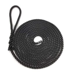 rs black 3 strand nylon mooring ropes