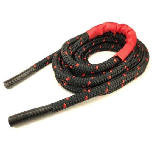 rs black and red dacron battling rope