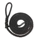 6mm Black Softline Multifilament Fender Line x 1.5 Metres With 3 Inch Soft Eye