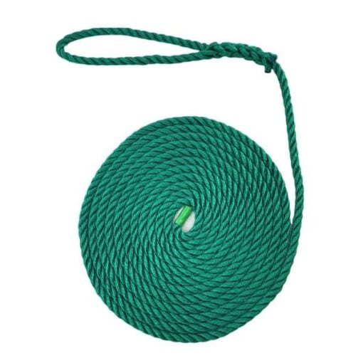 rs emerald green softline multifilament mooring rope