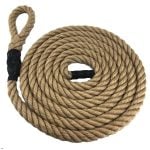 Natural Jute Sled Prowler Pulling Rope With Soft Eye