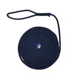 50mm Navy Blue Softline Mooring Rope 8 Inch Soft Eye x 18 Metres