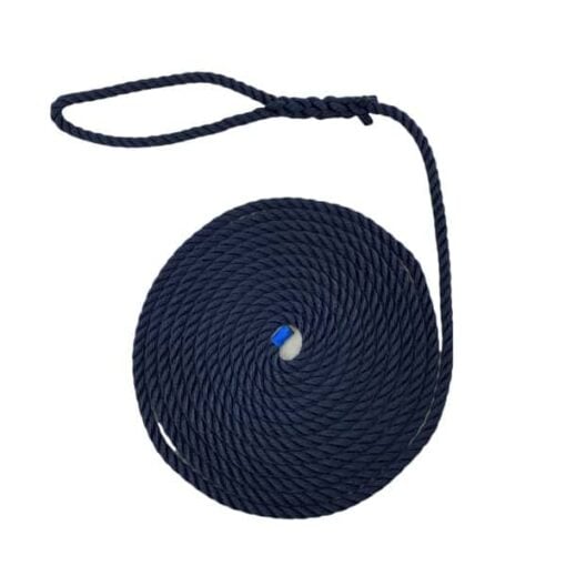rs navy blue softline multifilament mooring rope