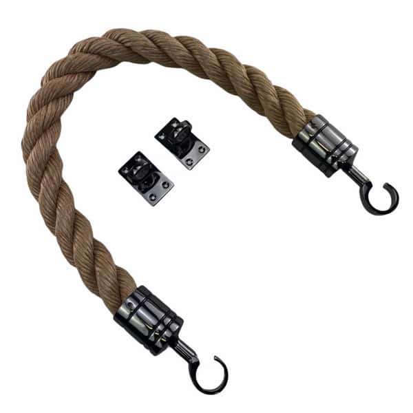Synthetic Manila Barrier Rope With Hooks & Eye Plates