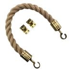 Synthetic Sisal Barrier Rope With Hooks & Eye Plates