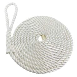 rs white 3 strand nylon mooring ropes