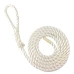 12mm White Softline Multifilament Fender Line x 2.5 Metres With 3 Inch Soft Eye