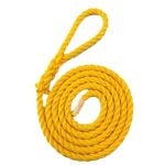 12mm Yellow Softline Multifilament Fender Line x 4.5 Metres With 3 Inch Soft Eye