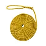 50mm Yellow Softline Mooring Rope 8 Inch Soft Eye x 12 Metres