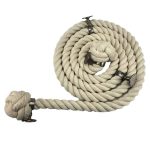 28mm Natural Cotton Bannister Rope x 10FT C/W 4 Satin Fittings (CS)
