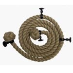 28mm Synthetic Polyhemp Bannister Rope x 1.2 Metres C/W 2 Black Fittings (CS)