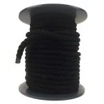 10mm Black Natural Cotton Rope On A Reel