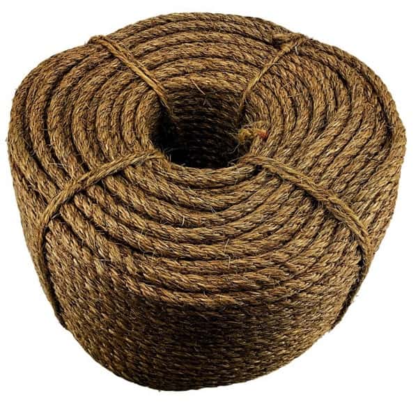 56mm Natural Manila Rope 15 Metres - RopeServices UK