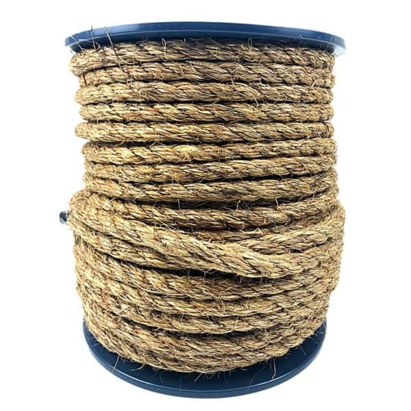 16mm Natural Manila Rope On A Reel - RopeServices UK