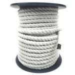32mm Optic White Natural Cotton Rope On A Reel (110 Metres)