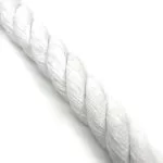 4mm Optic White Natural Cotton Rope x 25 Metres
