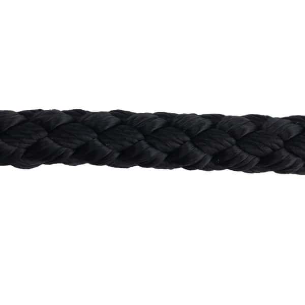 16mm Black Braided Polypropylene Rope (By The Metre) - RopeServices UK