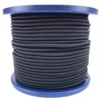 12mm Black Elastic Bungee Shock Cord 50 Metre Reel