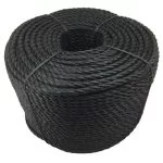 14mm Black Polypropylene Rope 220 Metre Coil