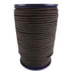 4mm Brown Braided Polypropylene Floating Rope 100 Metre Reel