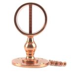 36mm Copper Bronze Low Profile Handrail Brackets Rope Fittings