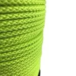 4mm Fluorescent Yellow Braided Polypropylene Rope x 25 Metres