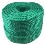 50mm Green Polypropylene Rope 220 Metre Coil