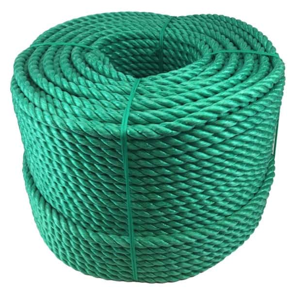 20mm Green Polypropylene Rope 220 Metre Coil - RopeServices UK