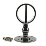 36mm Gun Metal Black Low Profile Handrail Brackets Rope Fittings