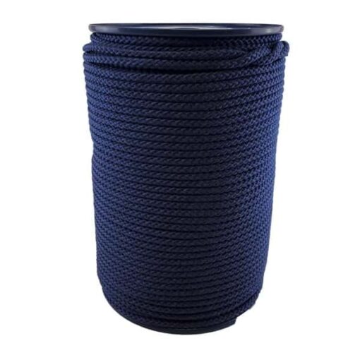 rs navy blue braided polypropylene rope 2