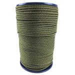 8mm Olive Braided Polypropylene Rope On A Reel