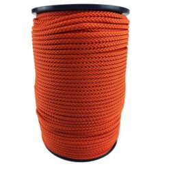 rs orange braided polypropylene rope 2