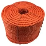 8mm Orange Polypropylene Rope 220 Metre Coil