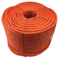 rs orange polypropylene rope 1