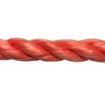 6mm Orange Polypropylene Rope (By The Metre)