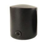 32mm Powder Coated Black End Cap Rope Fitting