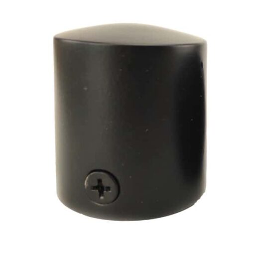 rs powder coated black decking rope fitting cap end 1