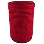 8mm Red Braided Polypropylene Floating Rope 100 Metre Reel