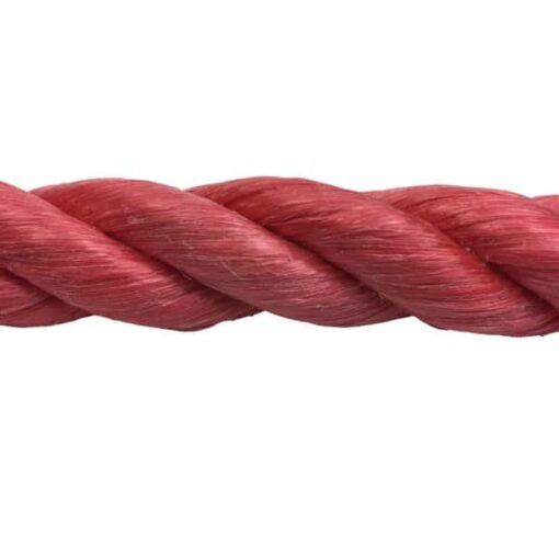 rs red polypropylene rope 4