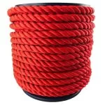 8mm Red Softline Multifilament Floating Rope On A Reel