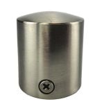 32mm Satin Nickel End Cap Rope Fitting