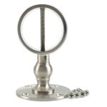 24mm Satin Nickel Low Profile Handrail Brackets Rope Fittings