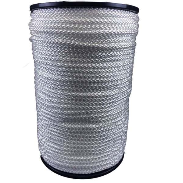 8mm White Braided Polypropylene Rope 250 Metre Reel - RopeServices UK