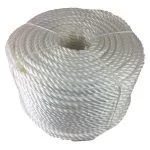 50mm White Polypropylene Rope 220 Metre Coil