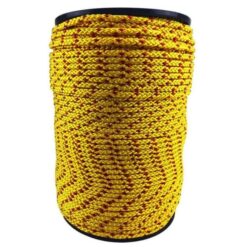 rs yellow and red braided polypropylene rope 2