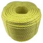 32mm Yellow Polypropylene Rope 220 Metre Coil