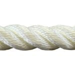 24mm White Nylon 3 Strand Rope (By The Metre)