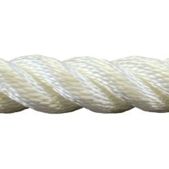 32mm white nylon 3 strand ropeby the metre 1