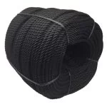 14mm Black Nylon 3 Strand Anchor Rope 220 Metre Coil
