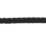 18mm Black Nylon 3 Strand Rope (By The Metre)